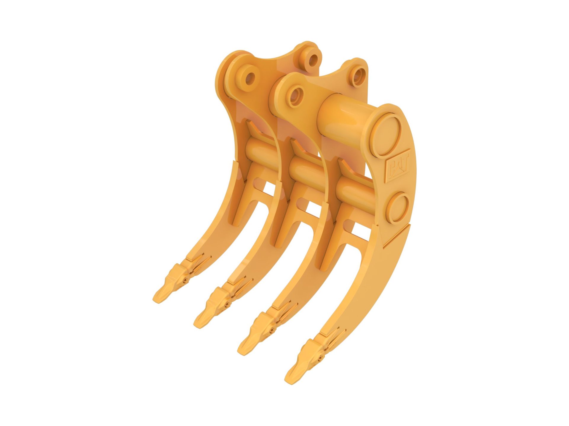 312/A-Linkage, 4-Tine Image 01 Cat Rake for Excavators