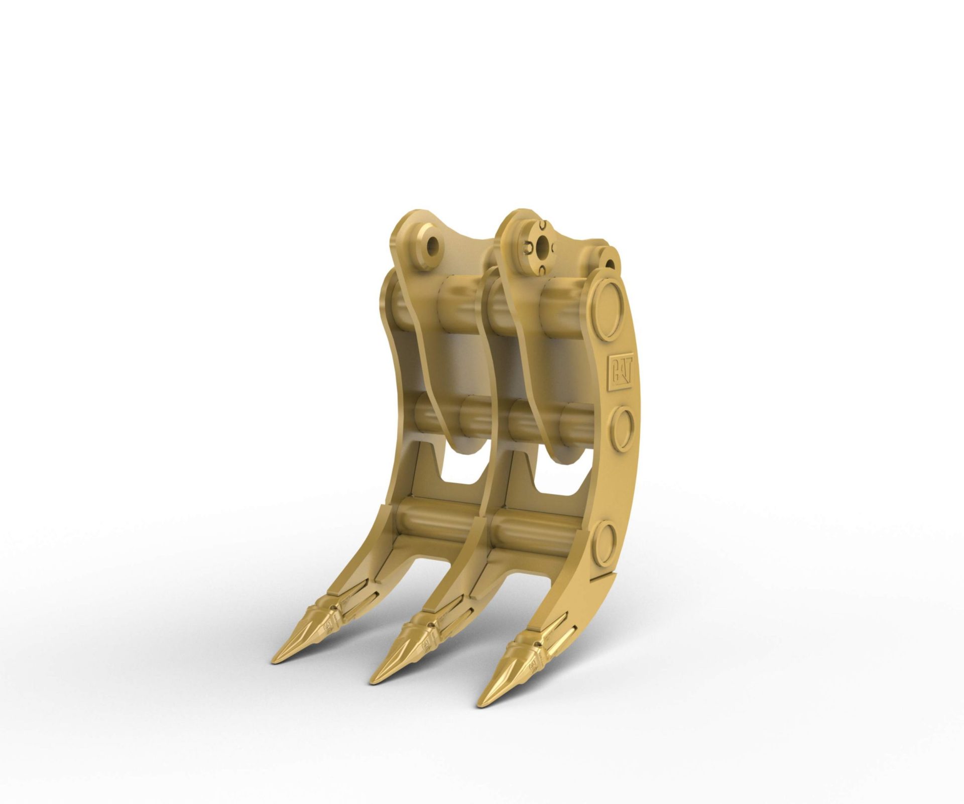 B-linkage, 3-tine Image 01 Excavator Rake